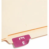 Smead AlphaZ Color-Coded Second Letter Alphabetical Labels, E, 1 x 1.63, Purple, 10/Sheet, 10 Sheets/Pack (SMD67175) Pack of 100