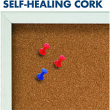 Quartet Enclosed Bulletin Board for Indoor Use, 36" x 72", Natural Cork Surface (QRT2366) Each