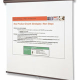 Quartet Manual Projection Screen, 1:1, Matte White, 96" x 96", Wall Mount, Ceiling Mount (QRT696S) Each