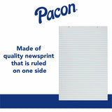 Pacon Ruled Chart Pad, 100 Sheets, Glue, Front Ruling Surface, 1" Ruled, 24" x 36" (PAC3052) Each
