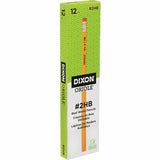 Dixon Wood-Cased Pencils, Black Lead, #2, Yellow Wood Barrel, 1 Dozen (DIX12872DZ) 1 Dozen