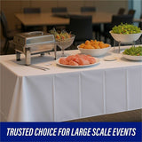 Genuine Joe Banquet-Size Plastic Tablecover, 300 ft Length x 40" Width, Plastic, White (GJO10324) Each