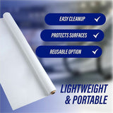 Genuine Joe Banquet-Size Plastic Tablecover, 300 ft Length x 40" Width, Plastic, White (GJO10324) Each