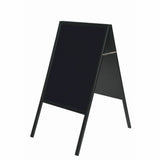 MasterVision Wet-Erase Display Board, 32" x 21", Black Melamine Surface, Black Wood Frame (BVCDKT30505042) Each