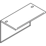 HON 38000 H38210 Bridge, 29.5" x 48" x 24", Charcoal (HON38210NS) Each