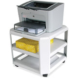 Master Mobile Printer Stand, 75 lb Load Capacity, 8.50" x 18" x 18", Gray (MAT24060) Each