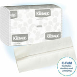 Kleenex C-Fold Hand Towels, 1 Ply, C-fold, 10.10" x 13.25", White, 150/Bag, 4/Pack (KCC88115) Pack of 4