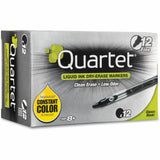 Quartet EnduraGlide Dry-Erase Markers, Erasable, Black Ink, 12/Box (QRT500113M) Box of 12