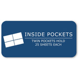 Roaring Spring Letter Pocket Folder, 8 1/2" x 11", 50 Sheets Capacity, 100/Carton (ROA50200) Case of 100