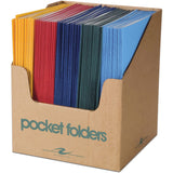 Roaring Spring Letter Pocket Folder, 8 1/2" x 11", 50 Sheets Capacity, 100/Carton (ROA50200) Case of 100
