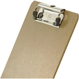 Officemate Low-profile Clipboard, 1" Clip Capacity, 9" x 12 1/2" Sheet Size, Hardboard, Brown (OIC83219) Each