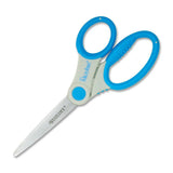Westcott Student Ultra Soft Handle Scissors, 7" Overall Length, Straight-left/right, Stainless Steel, Pointed Tip (ACM14609) Each