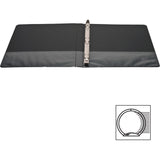 Business Source Round-ring View Binder, 1/2", Letter, 8 1/2" x 11", 125 Sheet Capacity, Black (BSN09950) Each