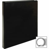 Business Source Round-ring View Binder, 1/2", Letter, 8 1/2" x 11", 125 Sheet Capacity, Black (BSN09950) Each