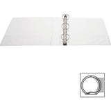 Business Source Round-ring View Binder, 1 1/2", Letter, 8 1/2" x 11", 350 Sheet Capacity, White (BSN09955) Each