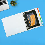 Business Source Round-ring View Binder, 1 1/2", Letter, 8 1/2" x 11", 350 Sheet Capacity, White (BSN09955) Each