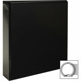 Business Source Round-ring View Binder, 2", Letter, 8 1/2" x 11", 475 Sheet Capacity, Black (BSN09956) Each