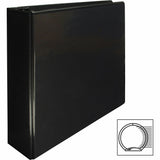 Business Source Round-ring View Binder, 3", Letter, 8 1/2" x 11", 625 Sheet Capacity, Black (BSN09958) Each