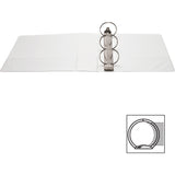 Business Source Round-ring View Binder, 3", Letter, 8 1/2" x 11", 625 Sheet Capacity, White (BSN09959) Each
