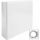 Business Source Round-ring View Binder, 3", Letter, 8 1/2" x 11", 625 Sheet Capacity, White (BSN09959) Each
