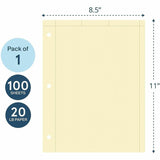 Roaring Spring 5x5 Grid Engineering Pad, 100 Sheets, 200 Pages, Buff Paper (ROA95182) Each