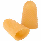 ACCO Rubber Finger Tips, #12 with 0.69" Diameter, Medium/Large, Amber, 12/Box (ACC54032) Box of 12