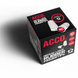 ACCO Rubber Finger Tips, #12 with 0.69" Diameter, Medium/Large, Amber, 12/Box (ACC54032) Box of 12