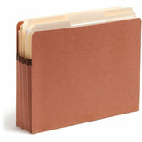 Smead Straight Tab Cut Letter Recycled File Pocket, 8 1/2" x 11", 3 1/2" Expansion, Redrope, 25/Box (SMD73610) Box of 25