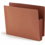Smead Straight Tab Cut Letter Recycled File Pocket, 8 1/2" x 11", 3 1/2" Expansion, Redrope, 25/Box (SMD73610) Box of 25
