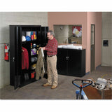 Tennsco Jumbo Storage Cabinet, 48" x 24" x 78", Black (TNNJ2478SUBK) Each