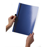 DURABLE DURACLIP Letter Report Cover, 8 1/2" x 11", 30 Sheets Capacity, Vinyl, Steel, Black (DBL220301) Each