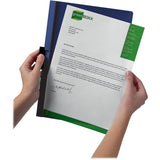 DURABLE DuraClip Report Cover, Clip Fastener, 8.5 x 11, Clear/Dark Blue, 25/Box (DBL221407) Box of 25