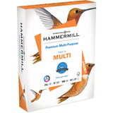 Hammermill Premium Multipurpose Paper, White, 97 Brightness, 8 1/2" x 11", 24 lb Basis Weight, 500/Ream, 5/Carton (HAM105810) Case of 2500