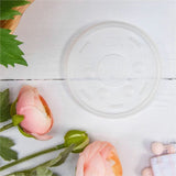 Dart 10 oz HIPS Plastic Straw-Slotted Lid, Translucent, 3.5" Diameter, 100/Pack (DCC10SLPK) Pack of 100