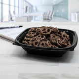 Dart 32 oz (946 ml) Square PP Bowl, Black, 63/Pack (DCCB32SBPK) Pack of 63