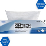 KIMTECH Delicate Task Wipers, Pop-Up Box, For Laboratory, Absorbent, White/, 1 Box (KCC34743) Each