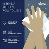 Kleenex Premier Kitchen Paper Towels, 1 Ply, 10.40" x 11", 70 Sheets/Roll, White, Paper, 1 Roll (KCC13964) Each