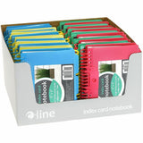 C-Line Spiral Bound Index Card Notebook with Tabs, 1 Notebook (Color May Vary), 3" x 6" (CLI48750) Each