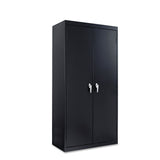 Alera® Assembled 72" High Heavy-Duty Welded Storage Cabinet, Four Adjustable Shelves, 36w x 18d, Black (ALECM7218BK) Each