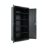Alera® Assembled 72" High Heavy-Duty Welded Storage Cabinet, Four Adjustable Shelves, 36w x 18d, Black (ALECM7218BK) Each