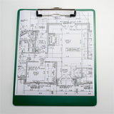 Officemate Low-profile Clip Plastic Clipboard, 8 1/2" x 11" Sheet Size, Plastic, Green (OIC83063) Each