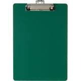 Officemate Low-profile Clip Plastic Clipboard, 8 1/2" x 11" Sheet Size, Plastic, Green (OIC83063) Each