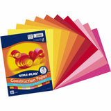 Tru-Ray Construction Paper, 12" x 9", Warm Assorted, 50/Pack (PAC102947) Pack of 50