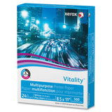 Xerox Vitality Multipurpose Printer Paper, White, 92 Brightness, Letter, 8 1/2" x 11", 24 lb Basis Weight, 5000/Carton (XER3R02531) Case of 5000