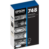 Epson DURABrite Pro 748 Original Standard Yield Inkjet Ink Cartridge, Black, 2500 Pages (EPST748120) Each