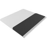 ES ROBBINS Sit-or-Stand Dual-purpose Mat, 53" x 45", Rectangular, Clear, Black (ESR184603) Each