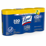 Lysol 4-pack Disinfecting Wipes, Lemon Lime Scent, 80/Tub, 4/Pack (RAC90641) Pack of 4