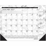House of Doolittle Doodle Monthly Desk Pad, Julian Dates, Monthly, January 2027 to December 2027, 13" x 18.5" (HOD1876) Each