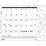 House of Doolittle Doodle Monthly Desk Pad, Julian Dates, Monthly, January 2027 to December 2027, 13" x 18.5" (HOD1876) Each
