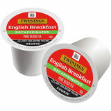 Twinings of London Decaf English Breakfast Black Tea K-Cup, Decaffeinated, 24/Box (TWG08757) Box of 24